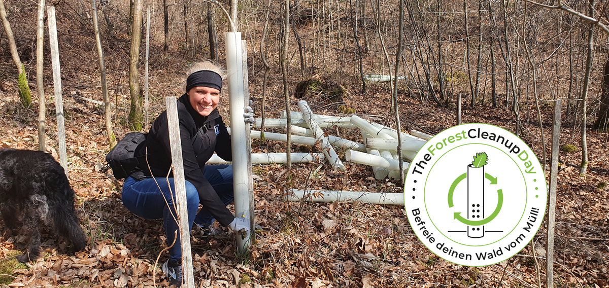 Ute Zimmermann beim Forest Clean Up Day 2022